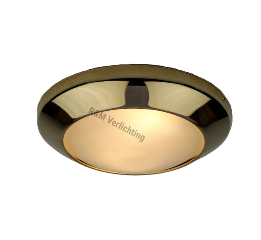 Cabinet downlight  Dome gold 12v  G4 14w eco halogen