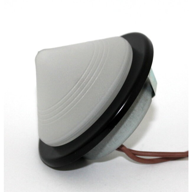 R&M Line Furniture recessed spot Pyramid black with glass