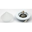 R&M Line Furniture recessed spot Pyramid white with glass