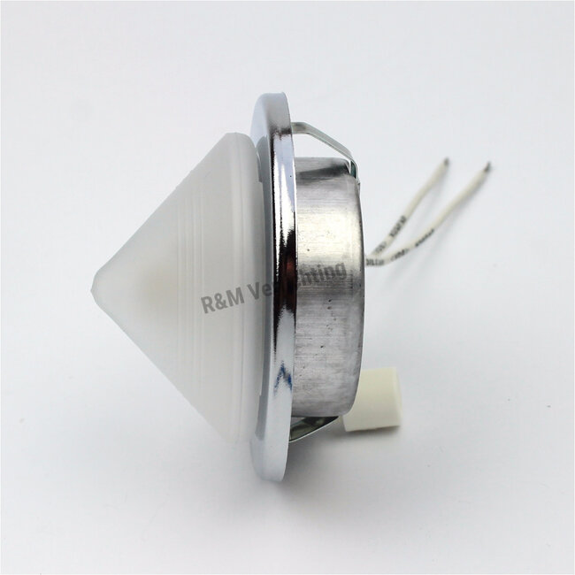 R&M Line Furniture recessed spot Pyramid chrome  with glass