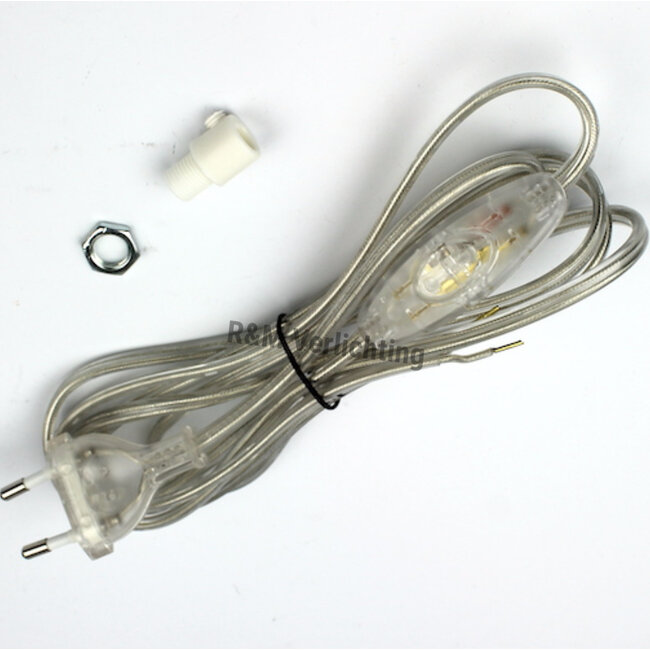 R&M Line Aansluitset snoer met schakelaar en trekontlaster