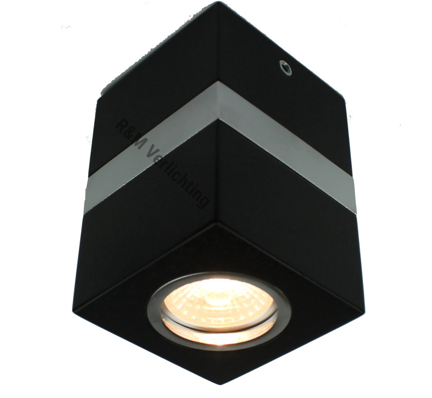 LED opbouw armatuur Gaia zwart GU10 230v