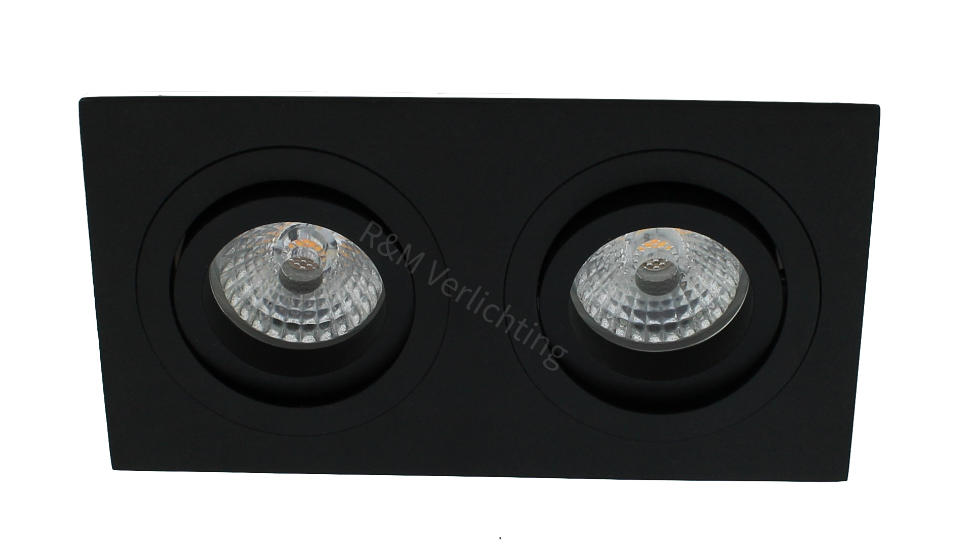R M Line Downlights Double Lamps Black 12v 230v R M Lighting