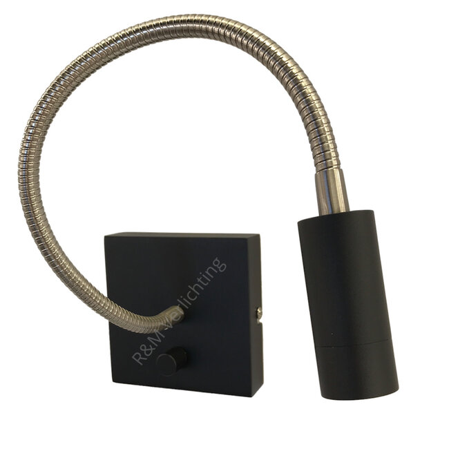 R&M Line Wall lamp LED flex Blitz Black 3 watt dimmable