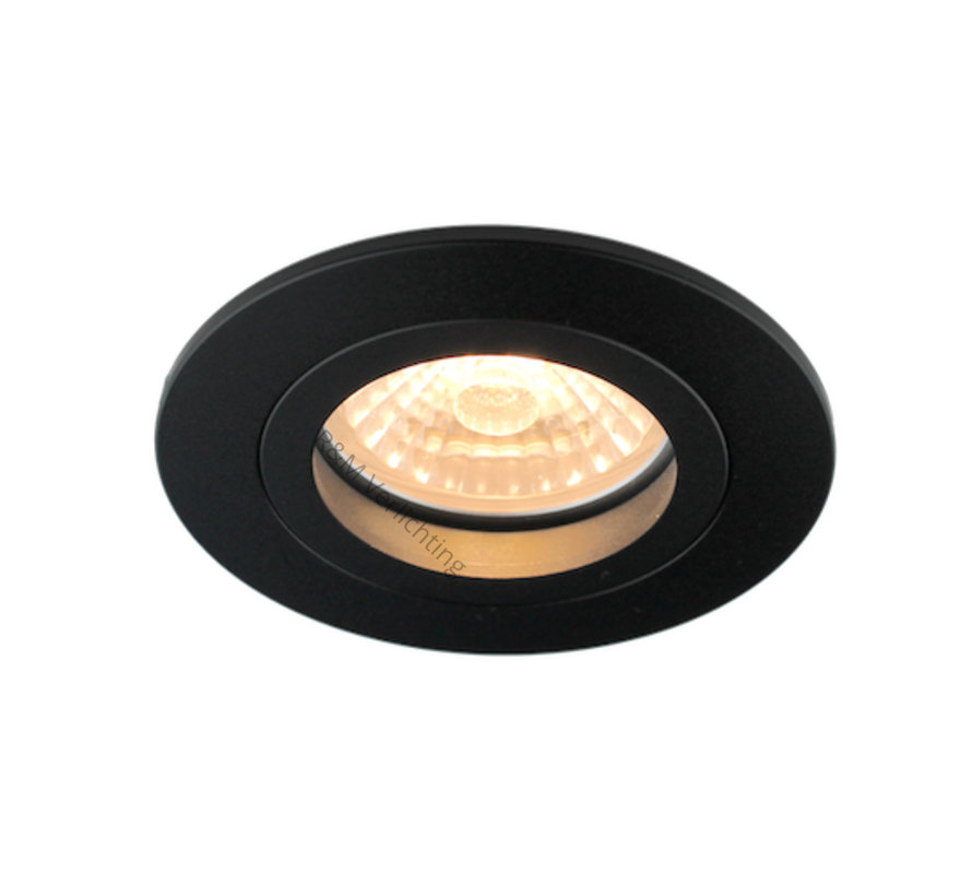 Downlight FIX Blade round GU10 230v zwart