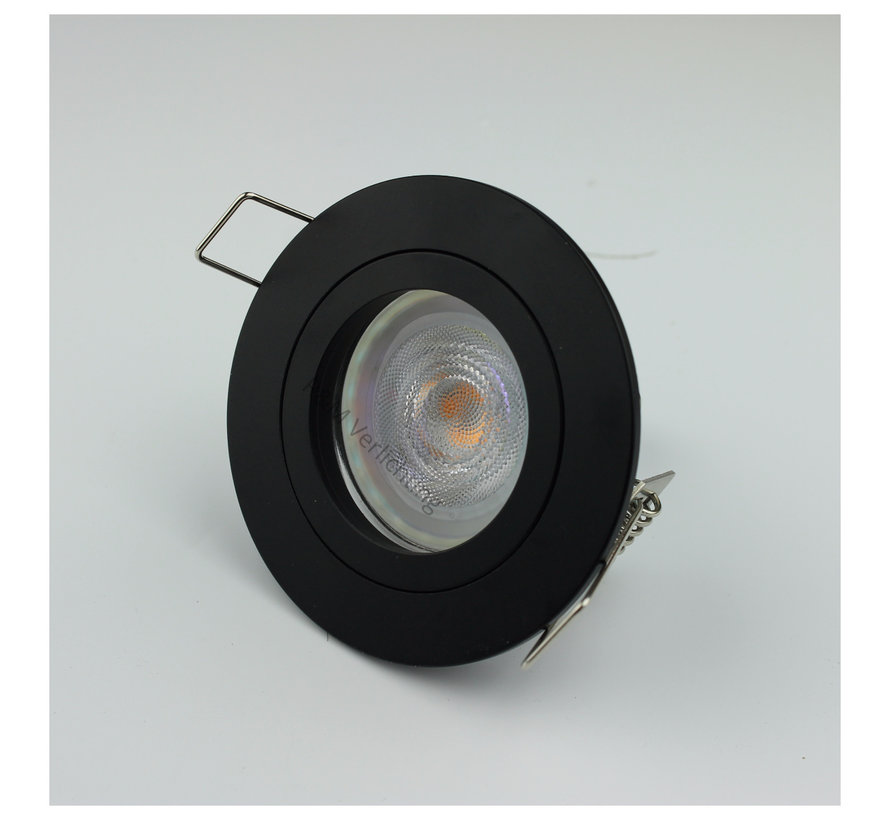 Downlight FIX Blade round GU10 230v zwart