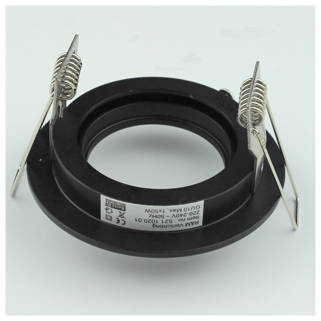 R&M Line Inbouwspot FIX Blade rond GU10 230v zwart