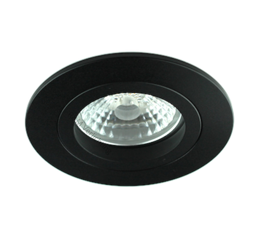 Inbouwspot FIX Blade rond GU10 230v zwart