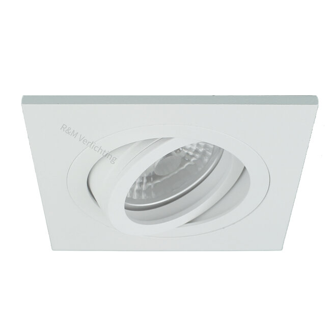 R&M Line LED square downlight white 8w IP65 2700k dimmable