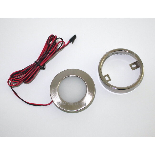 R&M Line Kastverlichting LED rond opbouwspot 2.9w 12v DC 2700k warm wit