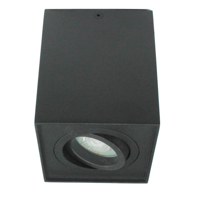 R&M Line Surface-mounted spotlight Obi1 Square GU10 black