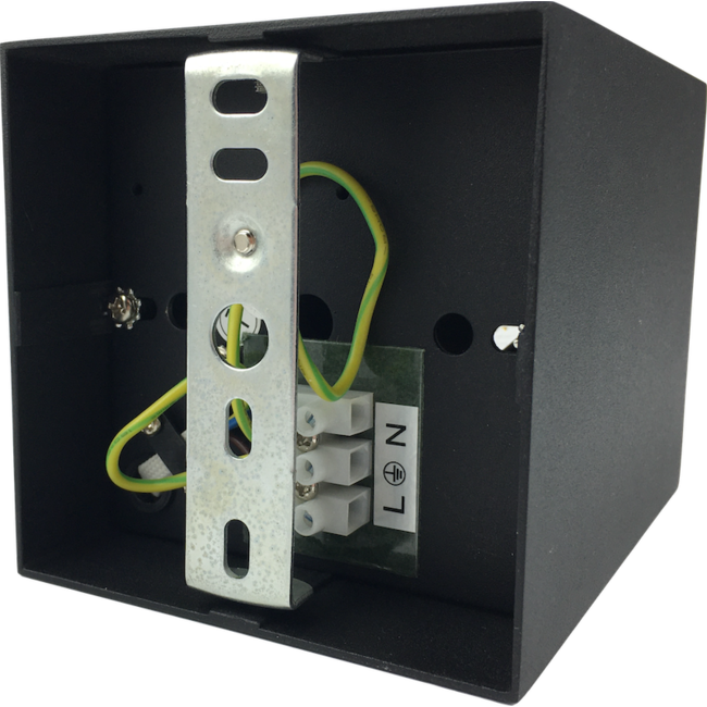 R&M Line Opbouwspot Obi1 Vierkant GU10 zwart