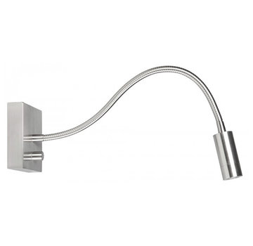 R&M Line Wall lamp LED flex Blitz brushed steel