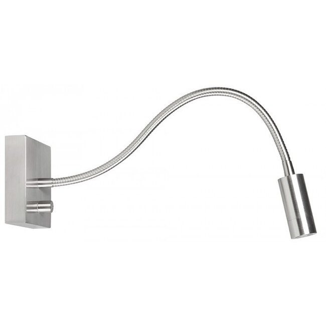 R&M Line Wall lamp LED flex Blitz brushed steel 3 watt dimmable