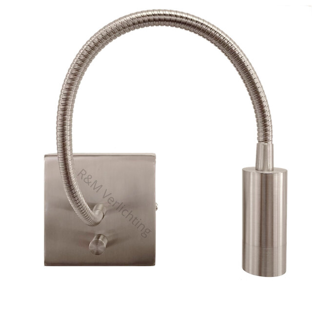 R&M Line Wandlamp LED flex Blitz geborsteld staal 3 watt dimbaar