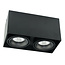 R&M Line Double light LED surface mounted spot 2x9w 2700k black