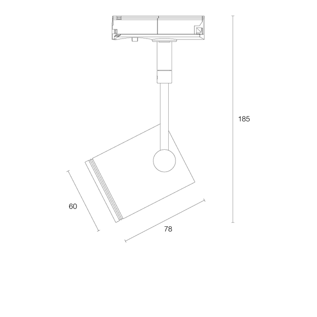 Lumi Parts Telescope Two GU10 rail spot met 1-F adaptor