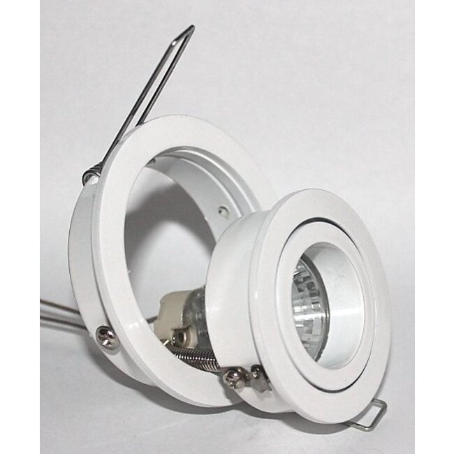 R&M Line Inbouwspot Mini Tilt Blade 35 rond 12v/230v Wit