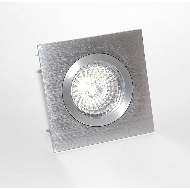 R&M Line Fix blade Q square recessed downlight GU10  aluminium
