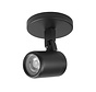 Bathroom surface mounted spotlight RAIN 1-light black GU10 IP44