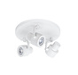 Surface-mounted spotlight Alto 3-lights round white GU10