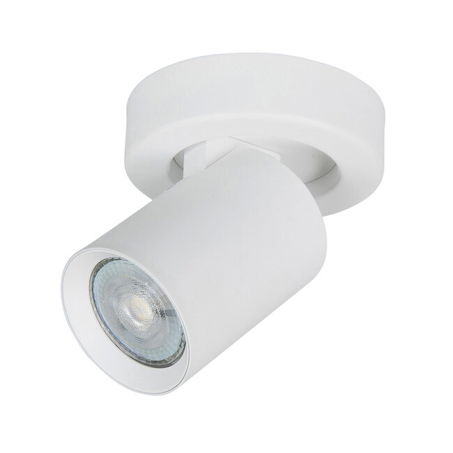 Highlight Opbouwspot Oliver 1-licht wit GU10 LED IP20