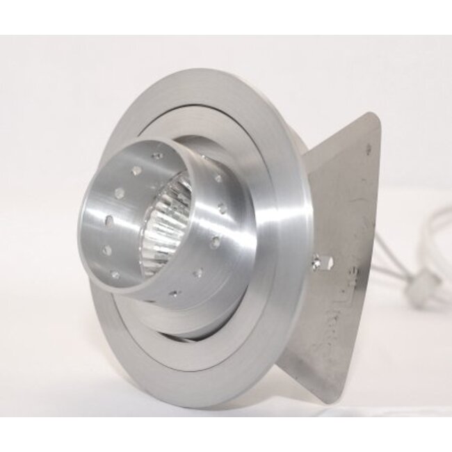 R&M Line Design recessed spotlight  Tilt Blade Gun aluminium dim to warm LED