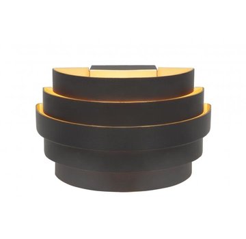 Highlight Wall lamp Scudo black and gold 20