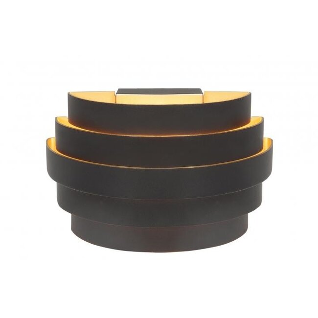 Highlight Wall lamp Scudo 20cm black with gold  G9 LED