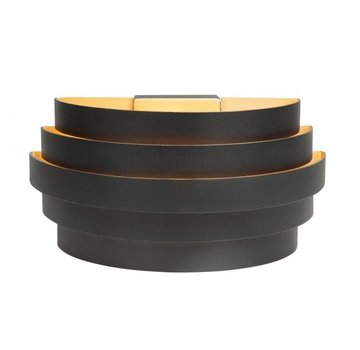 Highlight Wall lamp Scudo black and gold 25