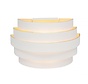 Wall lamp Scudo 25cm white with gold  G9 LED