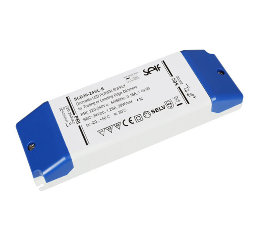 LED voeding dimbaar CV SLD30-12VL-E 12V-30W