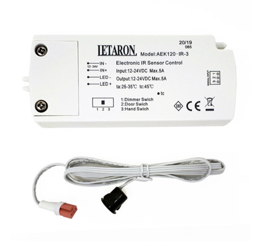 Infrarood sensor,schakelaar of dimmer 12 of 24Volt