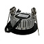 R&M Line LED inbouwspot HUM2060 zwart 6w 1800-3000k dim-to-warm