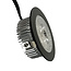 R&M Line LED inbouwspot HUM2060 zwart 6w 1800-3000k dim-to-warm