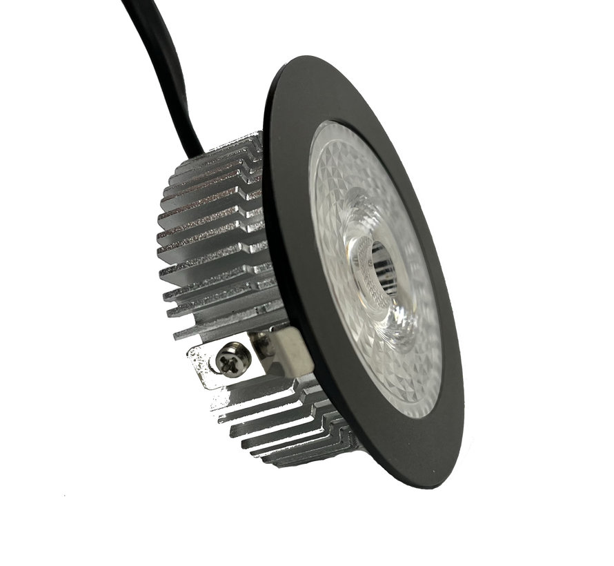 LED recessed downlight HUM2060 zwart 6w 1800-3000k dim-to-warm