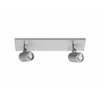 Highlight Bathroom spotlight beam RAIN 2-lights steel