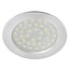 R&M Line LED inbouwspot plat alu 12V DC 3W 3000K warm wit 200cm + AMP