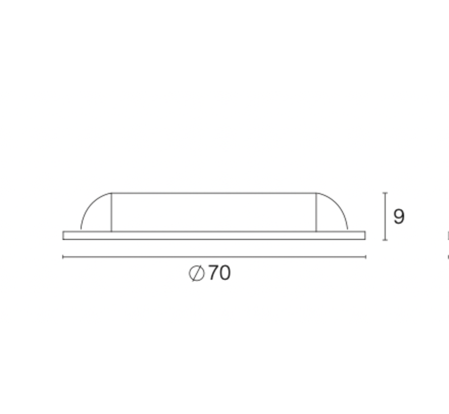 Cabinetspot LED flat alu 12V DC 3W 3000K warm wit 200cm + AMP