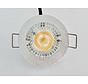 LED recessed downlight HUM20 silver 6w 1800-3000k dim-to-warm