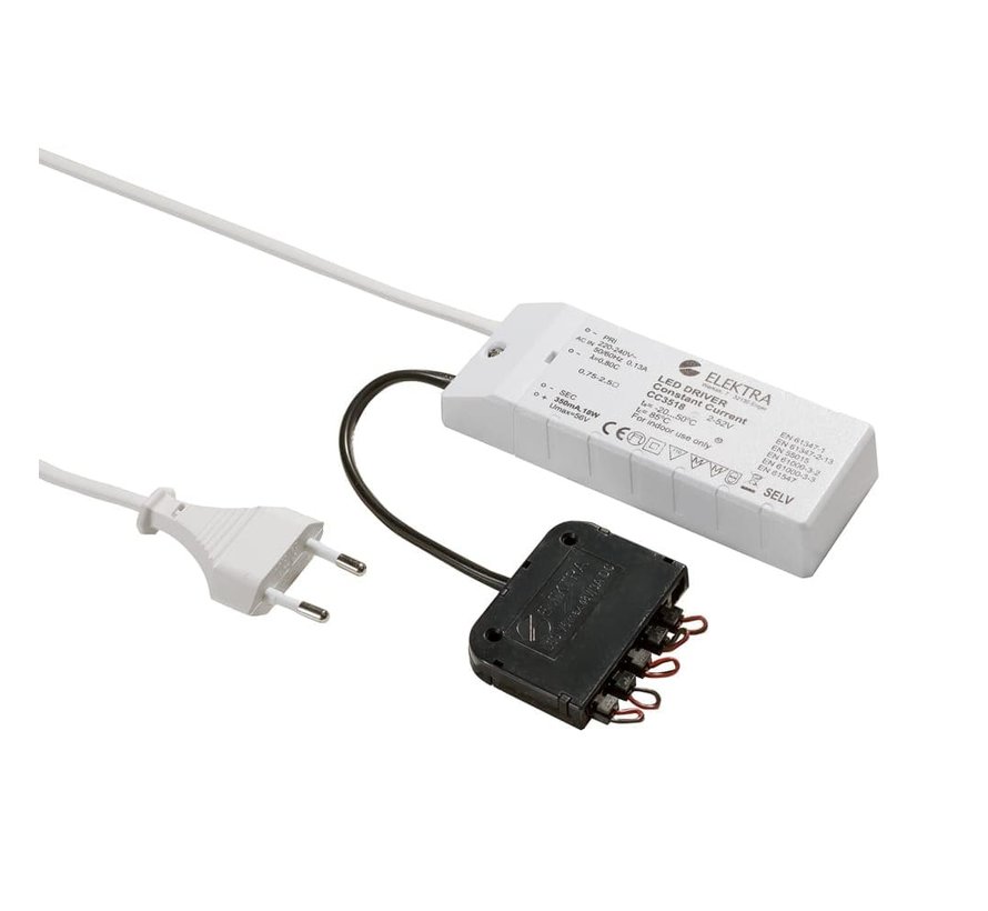 LED driver set with distributor 6V cc500ma 18Watt not dimmable R&M