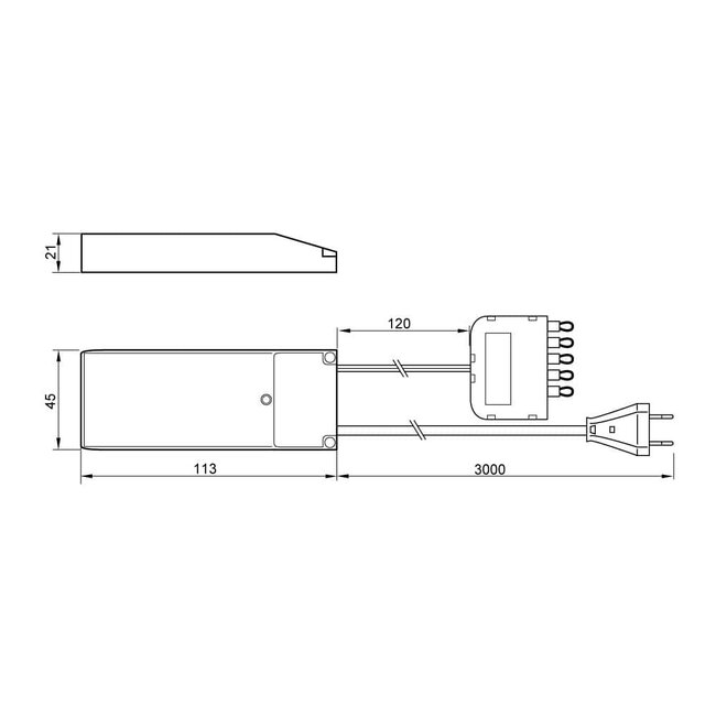 ELEKTRA GmbH LED driver set with distributor 6V cc 500mA 18Watt not dimmable