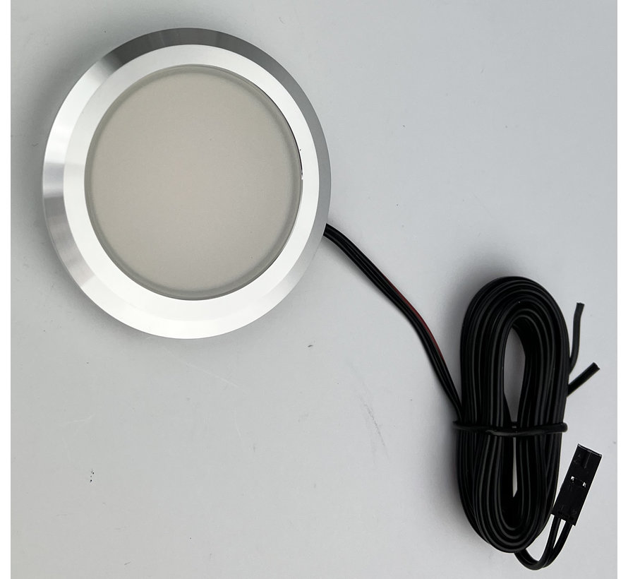 LED inbouwspot 500mA 3Watt LD 8001 AL-F55 alu