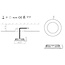 R&M Line LED meubel inbouwspot 2.9w 12v DC 2700k warm wit