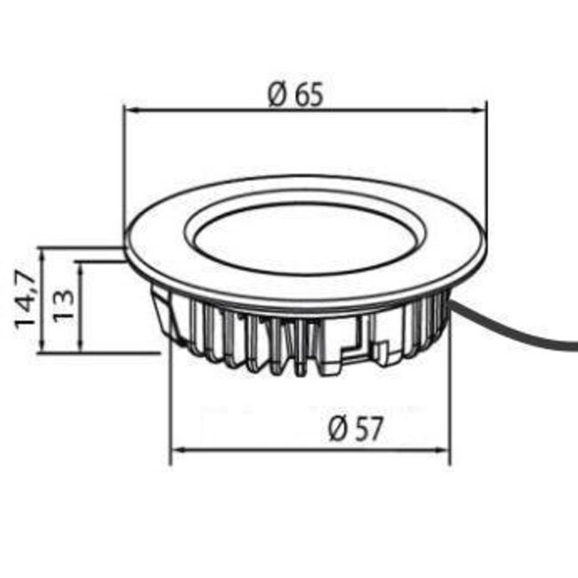 R&M Line LED cabinet Lighting 2.9w 12v DC 2700k warm white