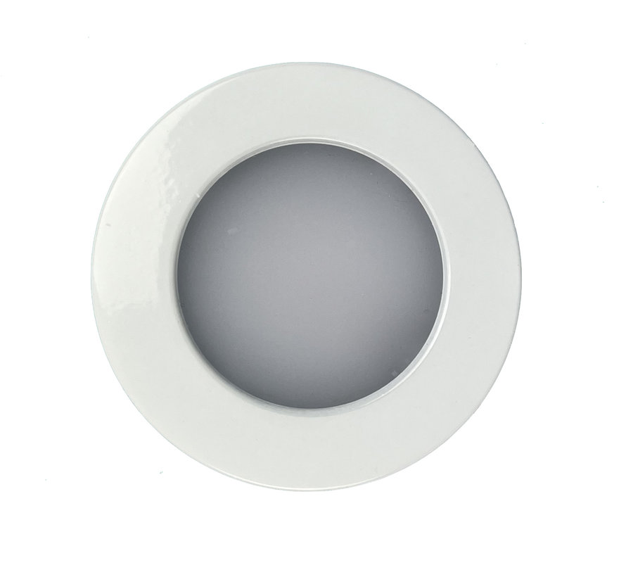 LED meubel inbouwspot 2.9w 12v DC 2700k warm wit