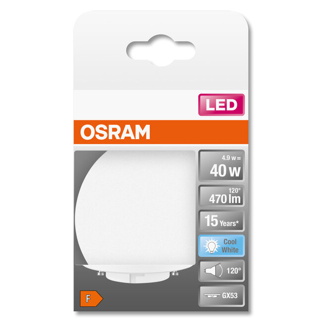 Ledvance /Osram  GX53 LED 4,9W 230v 4000k cool white, 470Lm not dimmable  - Copy