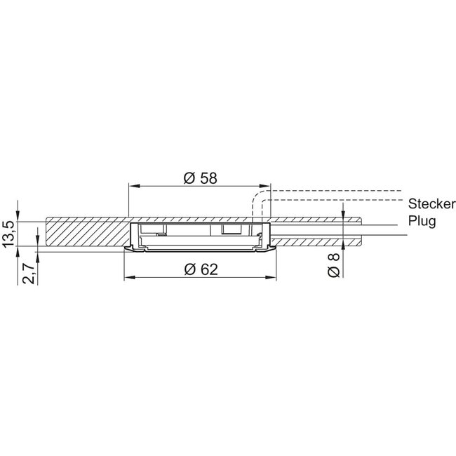 ELEKTRA GmbH LED-inbouwarmaturen LD 8001-58 DIM 230 V