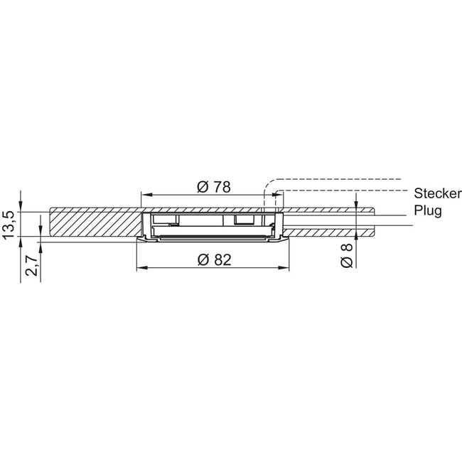 ELEKTRA GmbH LED-inbouwarmaturen LD 8001-78 DIM 230V
