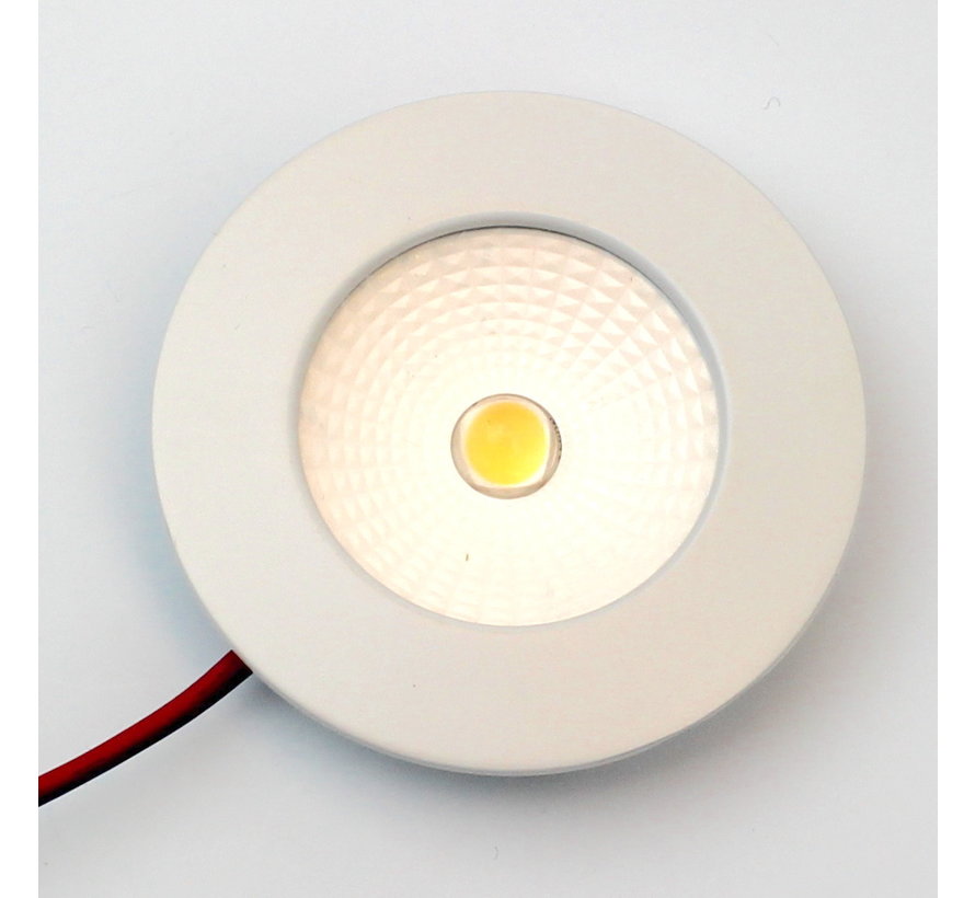 LED cabinet lighting SLIM1 white 3w 12v DC 2700k warm white